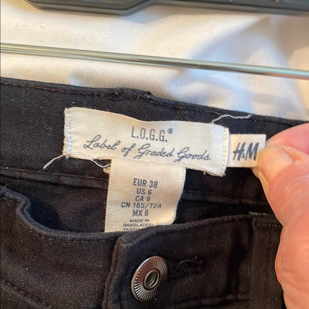 H&M L.O.G.G Black Women’s Jeans 14.5W 10.5R 29I